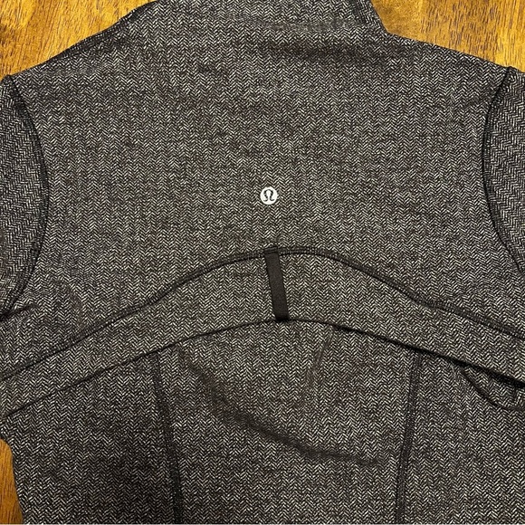 Lululemon Define Jacket Coco Pique Black White Size 8 Grey Luon - Picture 11 of 15